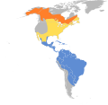 Aire de répartition du Chevalier solitaire