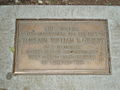 Plaque dedicating walks of the quadrangle to war veterans