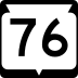 State Trunk Highway 76 marker