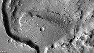 Delta in Rahe Crater, as seen by CTX camera (on Mars Reconnaissance Orbiter). Note: this is an enlargement from the previous image of Rahe Crater.