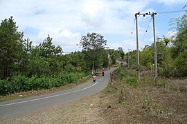 Winding road to Bendungan district in northern Trenggalek