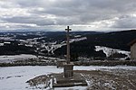 Panorama depuis le porche l'église.