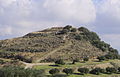 The hill Souvloto Mouri, on top of which is the minoan house