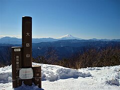 冬の大岳山