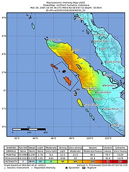 USGS ShakeMap for the event