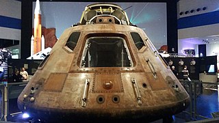 Apollo 11 Command Module Columbia was exhibited at the Space Center in 2017 during a commemorative tour