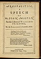 Image 6First page of John Milton's 1644 edition of Areopagitica (from Freedom of the press)