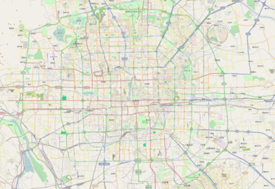 Location map China Beijing urban