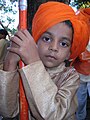 A boy at the spring festival