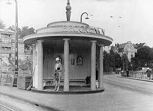 Templet på hållplatsen "Brogrenen", 1925.