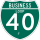 Business Interstate 40-J marker