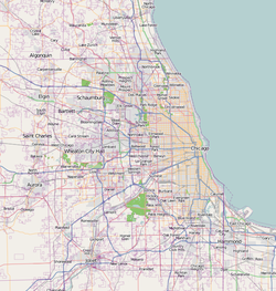 Michigan–Wacker Historic District is located in Chicago metropolitan area