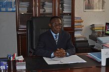 Denis Mbuyu Manga, then director of the National School of Finance.