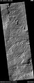 Wide view of channels on rim of Hipparchus, as seen by HiRISE under HiWish program