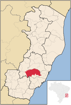 Location in Espírito Santo