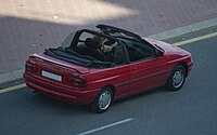Facelifted convertible