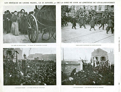 Funérailles de Louise Michel, le 22 janvier 1905