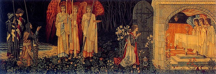 The Vision of the Holy Grail tapestry, 1890