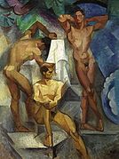 Badande ynglingar (Jovens no banho) (1914, Georg Pauli)