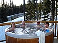 A hot tub at the Big White Ski Resort, Canada