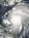 Satellite image of Hurricane Ivan on September 13, 2004