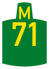 Metropolitan route M71 shield