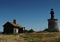 Sauna, memorial monument to the Kaleva, and the lighthouse