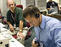 LOCAD-PTS Team talks to ISS from NASA mission control (March 31, 2007).