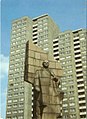 Statue de N.V. Tomski à Berlin-est, République démocratique allemande, inaugurée en 1970 sur la Leninplatz, aujourd'hui place des Nations unies : démontée en 1991.