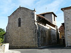 L'église de Lussas.