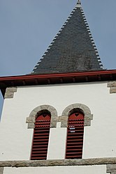 The bell tower of the church of Méharin