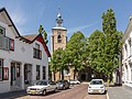 Oude Tonge, reformed church in the street