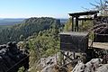 Bergstation der Lastenseilbahn mit dem Gohrisch im Hintergrund