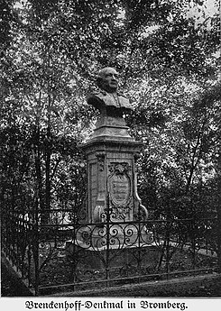 Monument to Von Brenkenhoff, 1914 Bromberg