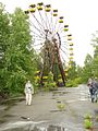 La grande roue du parc d'attractions de Prypiat à l'abandon, en 2013.