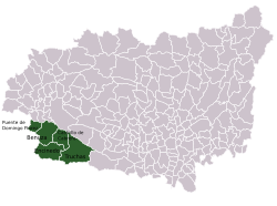 Location of La Cabrera in the province of Leon