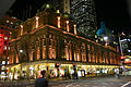 Queen Victoria Building in Sydney at night