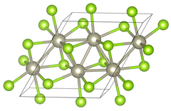 Unit cell of rhenium diselenide under standard conditions.