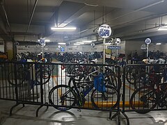 Bicycle parking at Mega Fashion Hall