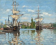 Ships Riding on the Seine at Rouen, 1872, National Gallery of Art, Washington DC