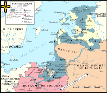 État teutonique après 1466.