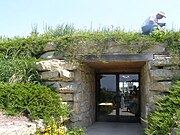 The entrance to the visitor center