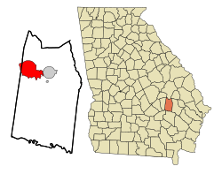 Location in Toombs County and the U.S. state of Georgia