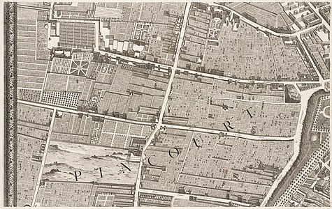 Turgot map of Paris, sheet 5, by Louis Bretez and Claude Lucas
