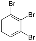 Struktur von 1,2,3-Tribrombenzol