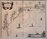 1666 Nieu Nederlandt (New Netherland): Pieter Goos