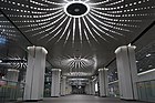 Ceiling of concourse