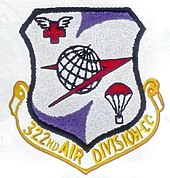 Emblème de la 322e USAF Air Division.