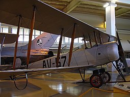 Avro 504K Keski-Suomen ilmailumuseossa