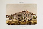 Palácio Conde dos Arcos, seat of the Imperial Senate in Rio de Janeiro, then Brazil's capital.